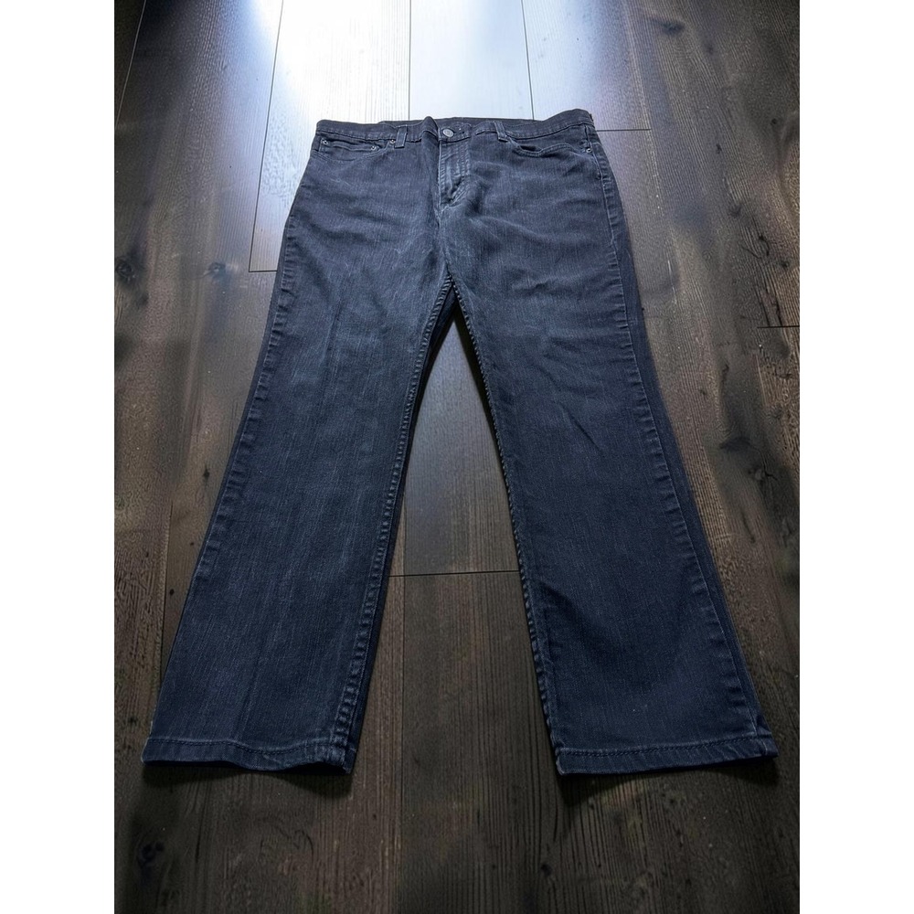 Levis 511 Slim Fit Jeans Mens 38x30 Black Faded Denim B